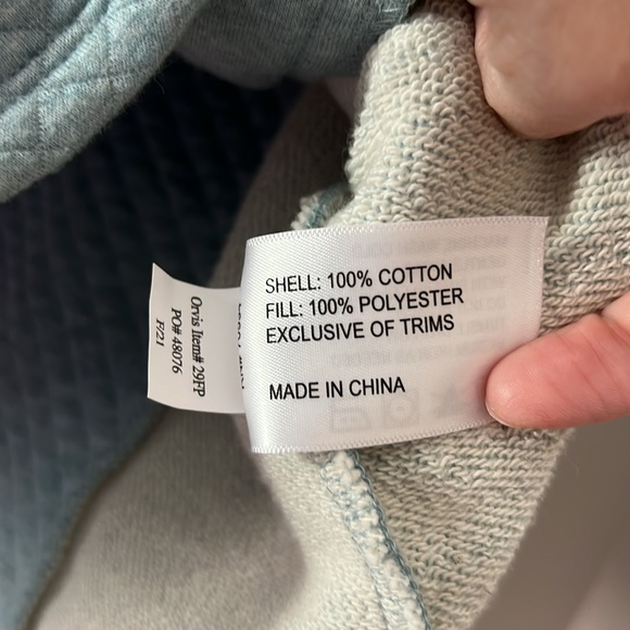 Orvis Blue Quilted Pullover size medium - Picture 7 of 8